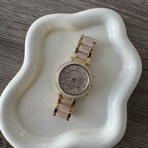 Michael Kors Gold and Pink Women's Watch